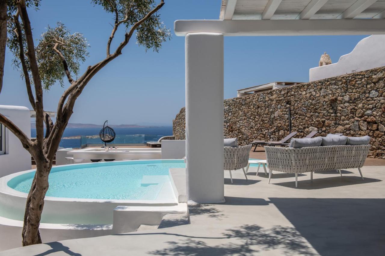 Villa In Mykonos - 6 Bedroom - 1Km From Mykonos Town - Infinity Pool - Sunset View Buitenkant foto