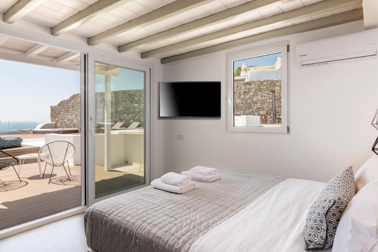 Villa In Mykonos - 6 Bedroom - 1Km From Mykonos Town - Infinity Pool - Sunset View Buitenkant foto